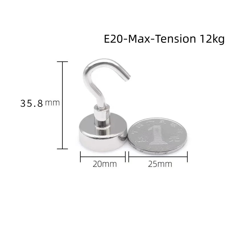 10PCS Strong Magnet Hooks Multi-Purpose Storage Hooks Home Kitchen Bar Storage Hooks Key Storage Hooks Bathroom Hangers