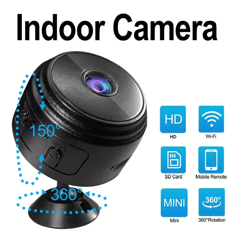 Monitoring Camera Mobile 1080P HD WiFi Surveillance Cameras Sensor Camcorder Web Video Smart Home Safety Wireless Security Camer