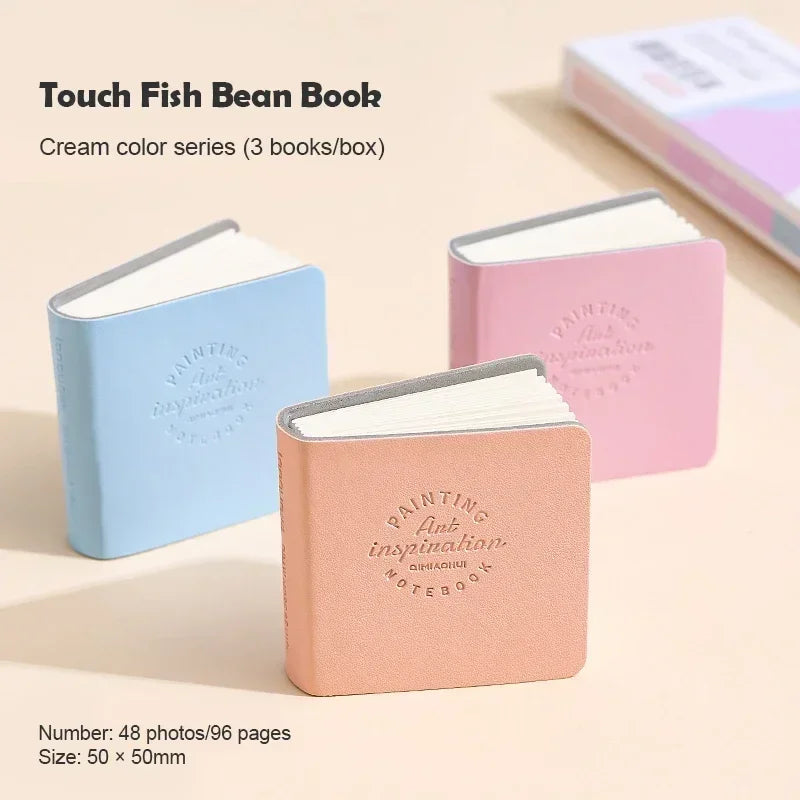 15Pcs 50x50mm Pocket Drawing Book Blank Water Color Thick Paper Mini Sketchbook 200g 48sheets Marker Painting Paper Art Supplies