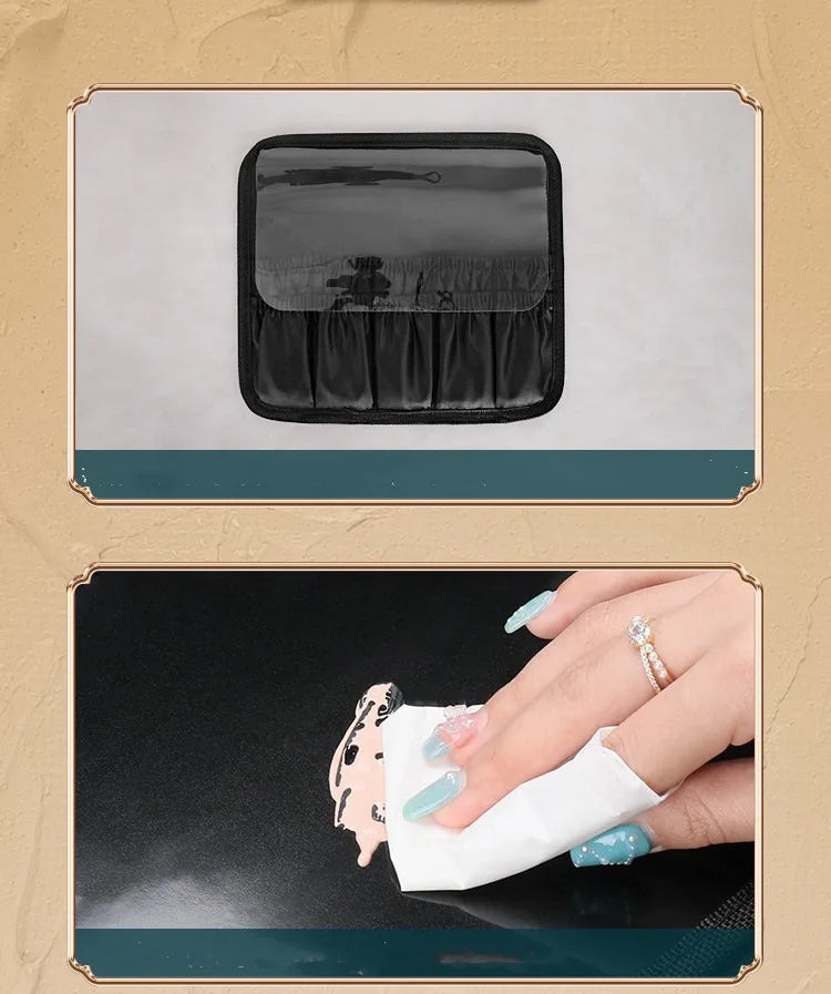 New LED Lighted Cosmetic Case with Mirror Waterproof PU Leather Portable Travel Makeup Storage Bags