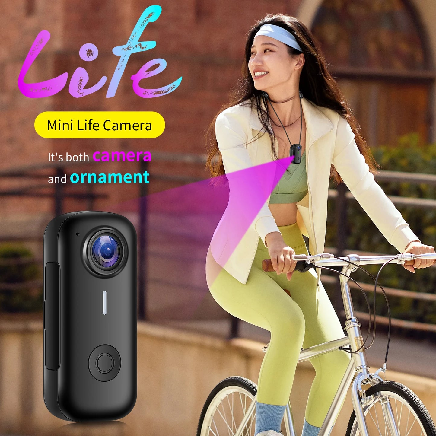 Magnetic Wearable Action Camera 1080P With WiFi And Night Vision Ultra Compact Hands Free Body Cam For Sports Cycling Outdoor