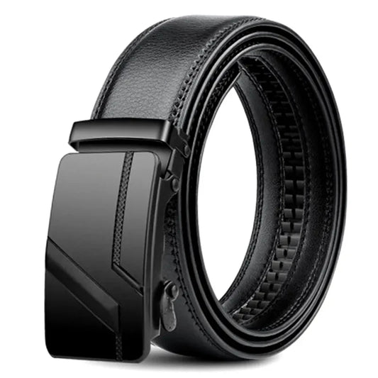 DINISITON Fashion business men's belts, authentic luxury brand belts, metal buckles, high-quality soft belts