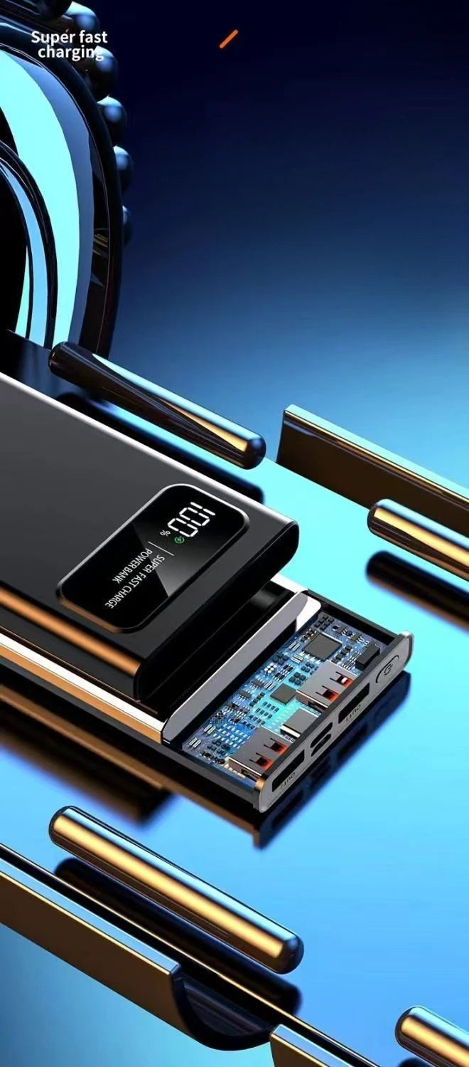 BCAK New 120W Super Fast Charging Power Bank | 20000mAh Large Capacity Portable Mobile Power Supply