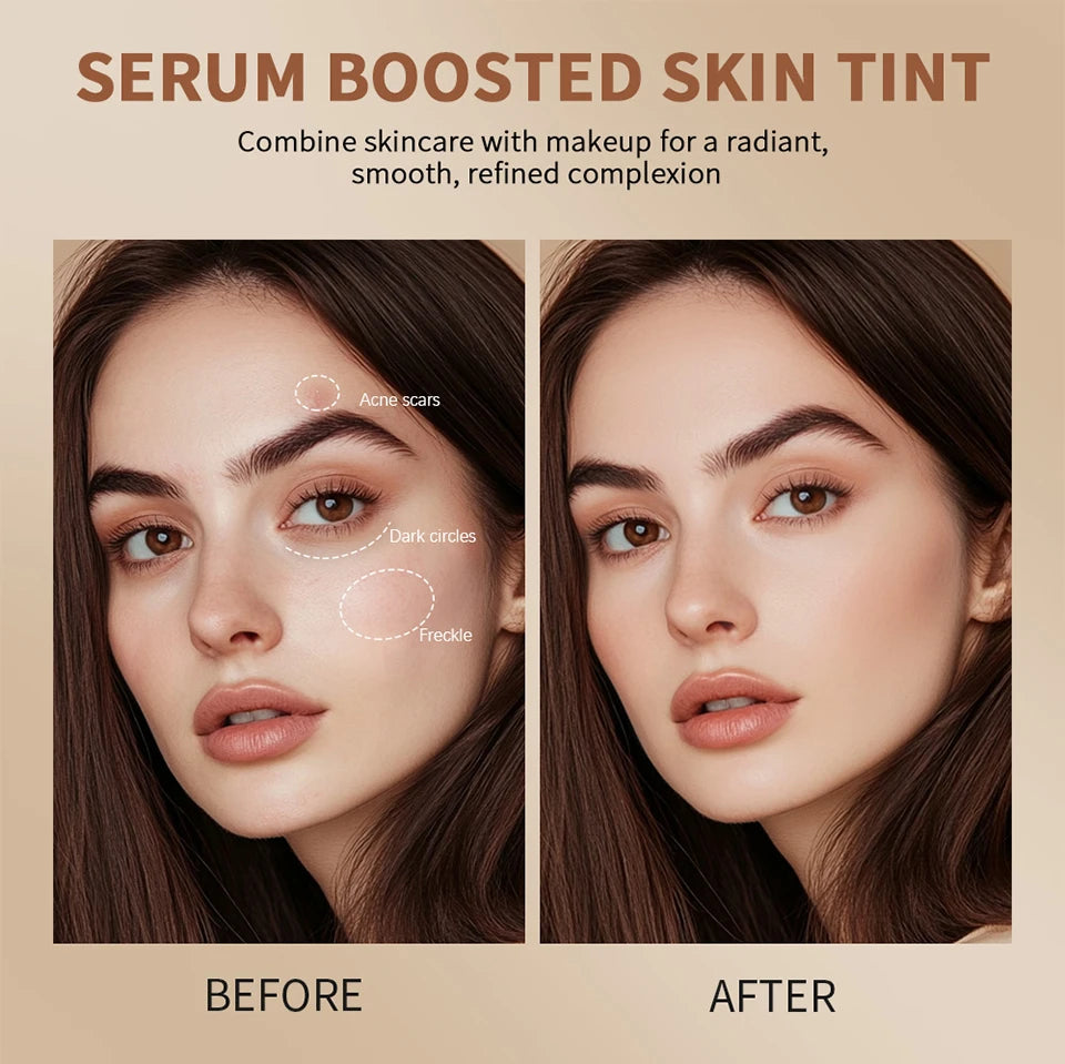 Stick Foundation Balm Serum Boosted Skin Tint Foundation Stick Smooth Plumper Hight Coverage Travel Bronze Foundation Stick Make
