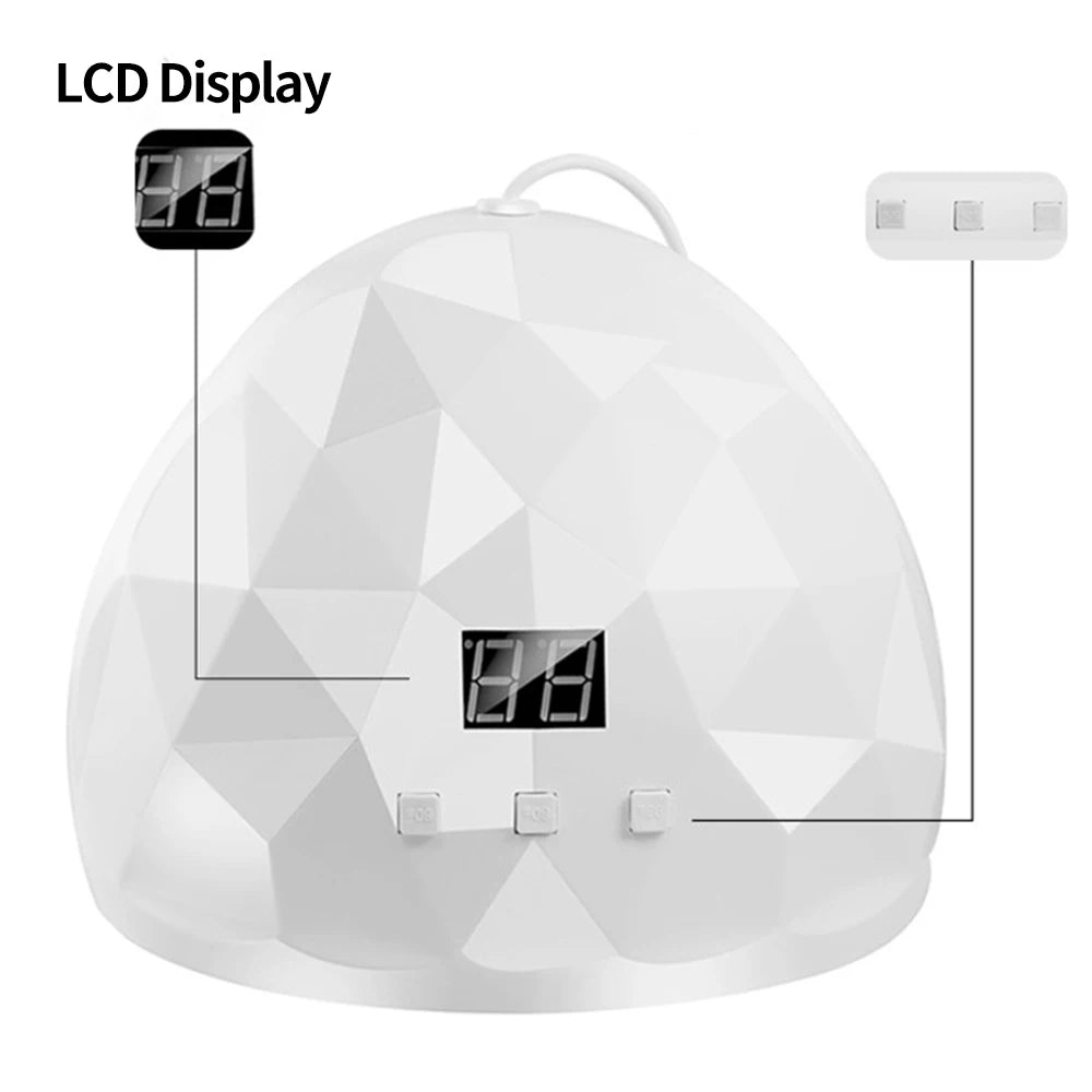 LULAA Nail Dryer Lamp UV Light For Nails Eyes Protection UV Lamp for Gel Nails Gel Nail Polish Curing Dryer Home Salon Tool