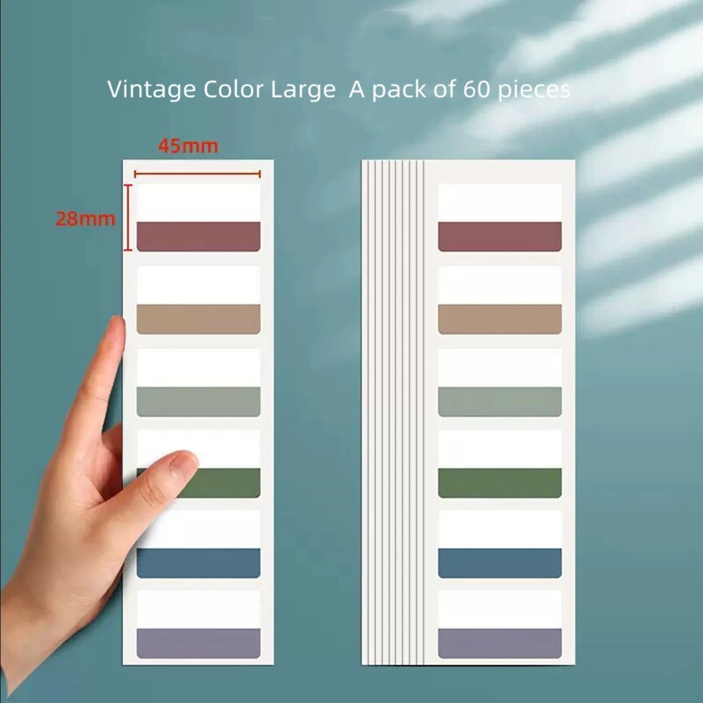 Writable and Removable Index TabsLabel StickersLoose-leaf NotebookBook ClassificatioSmall Strip MarkersnSticky Notes Tabs