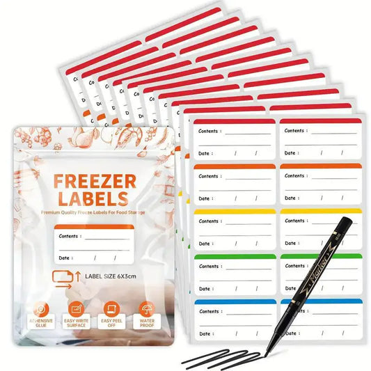 100/400 Pieces Colorful Refrigerator Labels Food Storage Labels Stickers for Food Containers