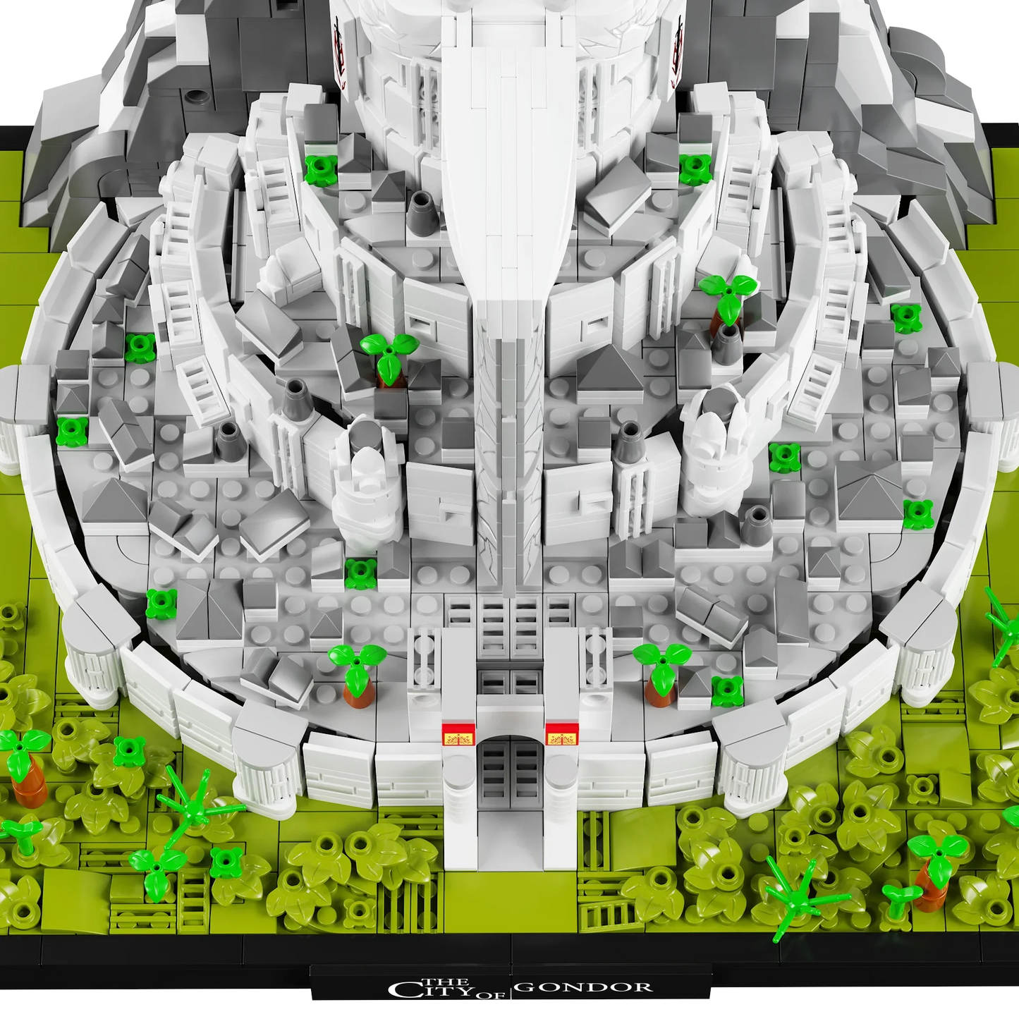 MOC The Rings Minas White City Tirith Street View Architecture Model Building Block Movie Scene Puzzle Toys Gifts 2211PCS