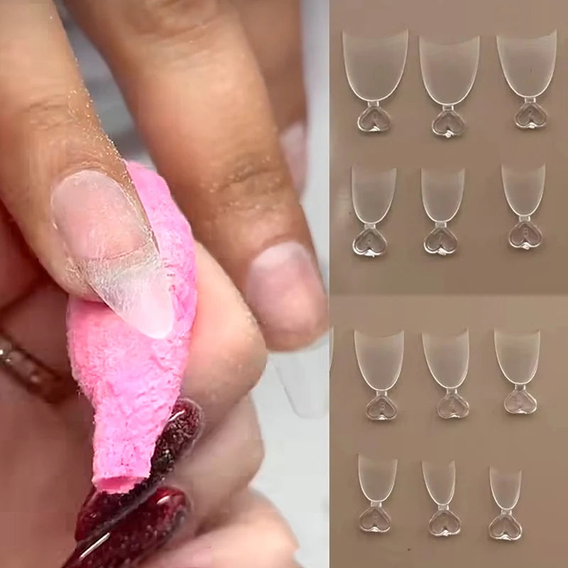 30pcs Square ToeNail Tips Summer French Gradient False Toe Nails Wearable Short Square Foot Nails Set Press On Nail