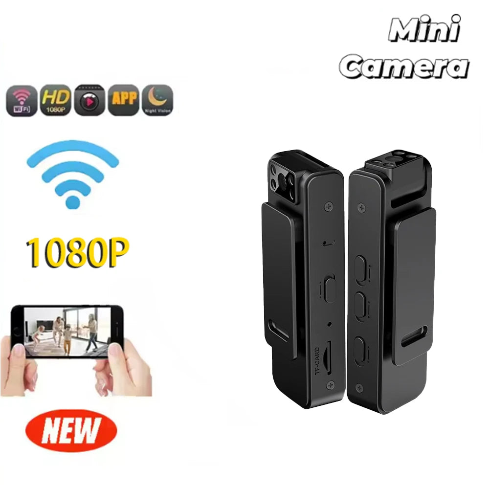 1080P Body Mini Camera Portable  Miniature Camcorder Small Digital Video Recorder Police Infrared Night Vision BodyCam