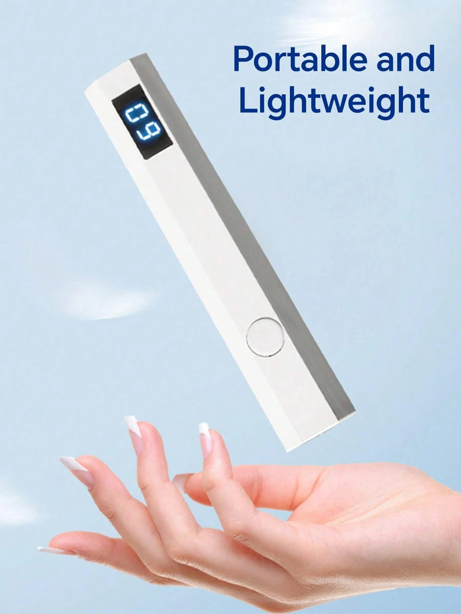 Handheld UV Light for Gel Nails Portable UV Nail Lamp Rechargeable LED Nail Lamp for Nails Art Desk Stand
