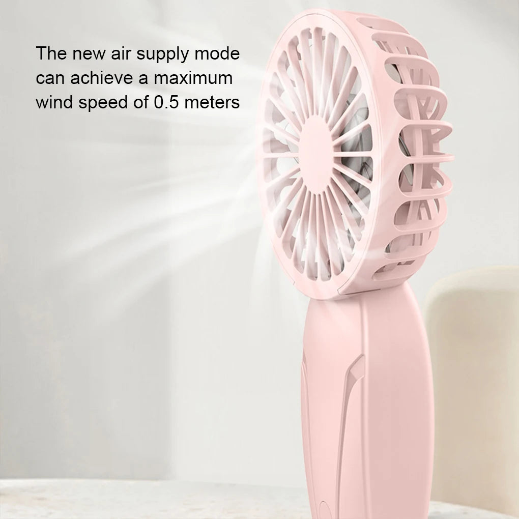 Travel Upgraded Portable Fan 3 Speed Silent Mini Handheld Fan USB Charging Handheld Small Fan for Kids Women Men Indoor Outdoor