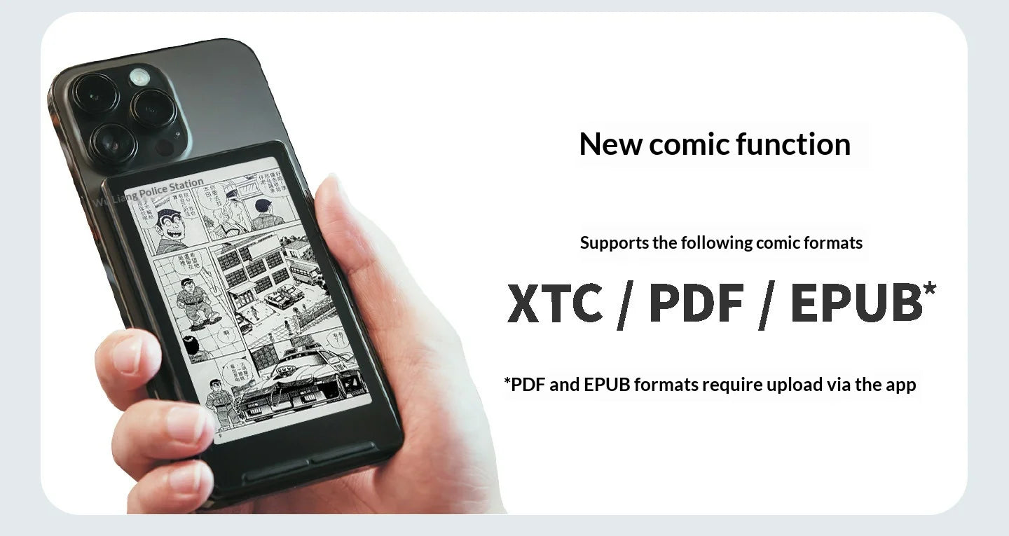 XTEINK X4/X3 Magnetic Portable E Ink Reader Ultra Thin 4 3 Inch Small Screen Electronic Paper Reader Home Outdoor Daily Reading