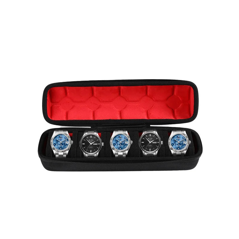 EVA Watch Storage Box Organizer for Wristwatches Smart Accessories Watches Data Cable Storage Zippered Bag Portable Travel Case