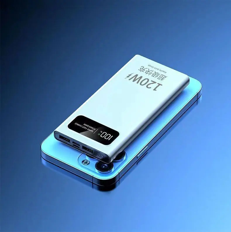 BCAK New 120W Super Fast Charging Power Bank | 20000mAh Large Capacity Portable Mobile Power Supply