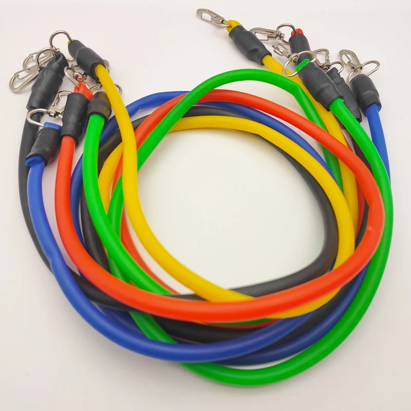 11pcs 100/150LB Resistance Bands Set, Portable Fitness Equipment,Strength Training Bands for Home Gym,Workout Excercise Band