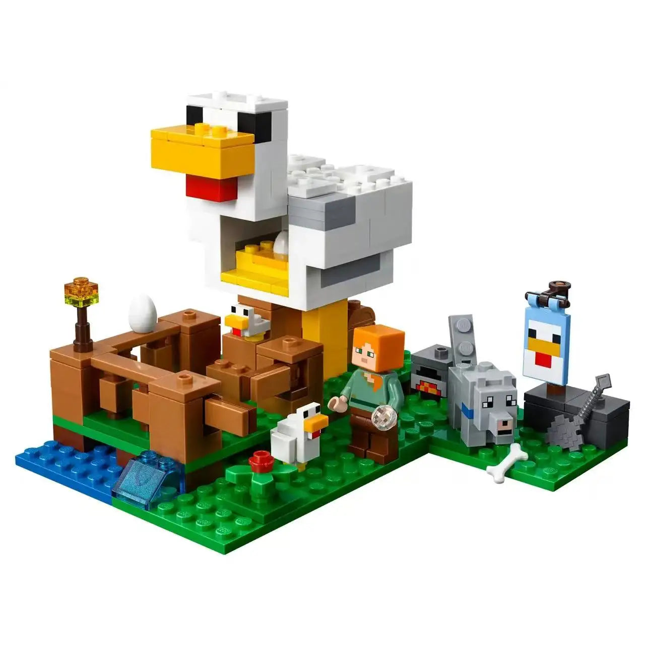 In-stock World Series 21140 Chicken Coop Cottage Building Block Set, Construction Toy, Children's Birthday and Christmas Gift
