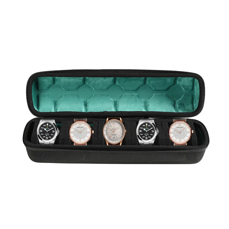 EVA Watch Storage Box Organizer for Wristwatches Smart Accessories Watches Data Cable Storage Zippered Bag Portable Travel Case