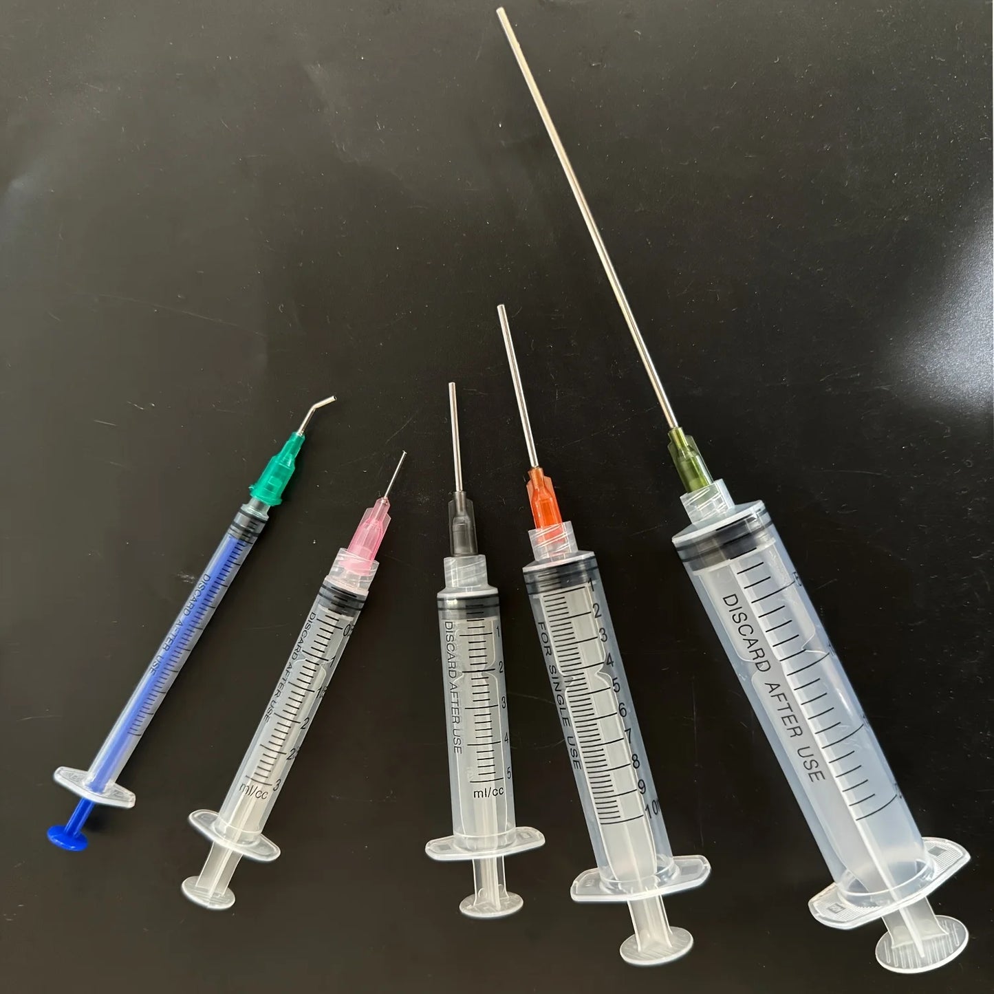 Glue Applicator Syringe with Blunt Tip Needle and Cap, for Liquid, Glue, Ink, Perfume, Lip Gloss Making