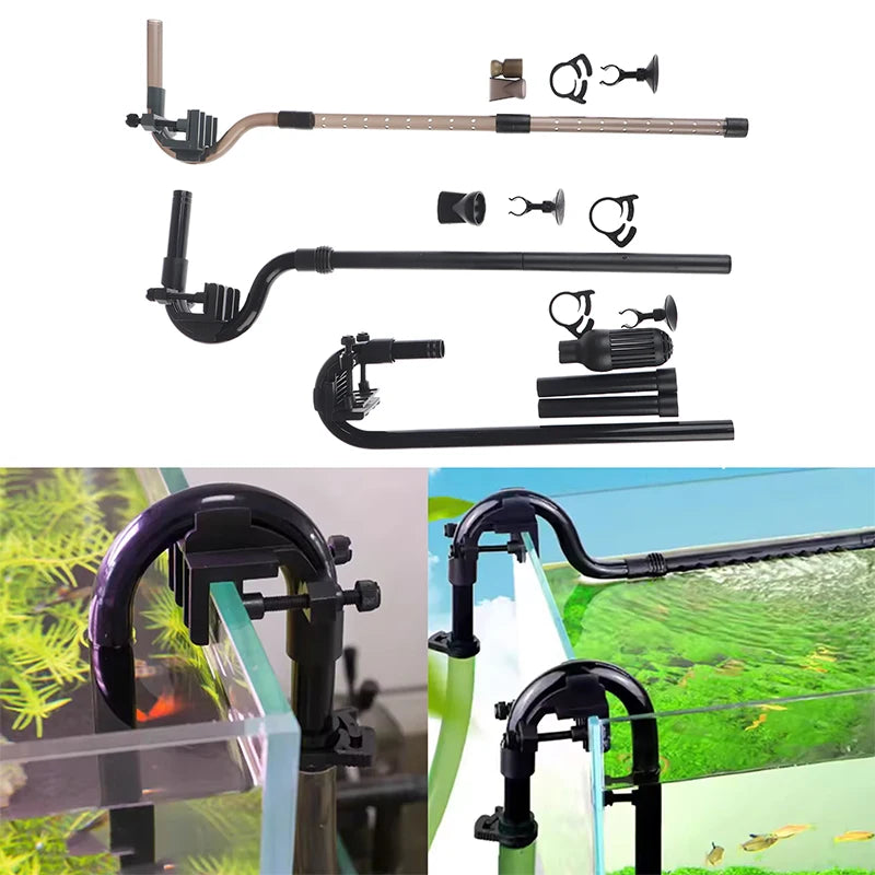 Aquarium Fish Tank Filter Rain Spray Bar Unit Outflow Pipe Inlet Outlet Tube Kit Fish Tank External Canister Filter Accessories