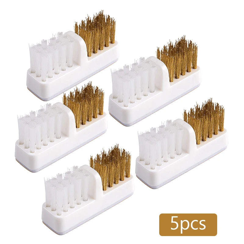 Electric Nail Drill Bits Cleaning Brush with Dustproof Box Portable Manicure Cutter Cleanser Copper Wire Brush Clean Tools