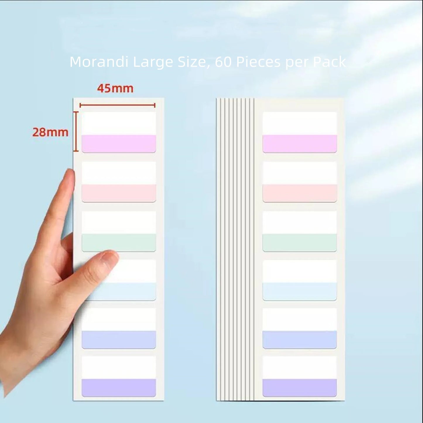 Writable and Removable Index TabsLabel StickersLoose-leaf NotebookBook ClassificatioSmall Strip MarkersnSticky Notes Tabs