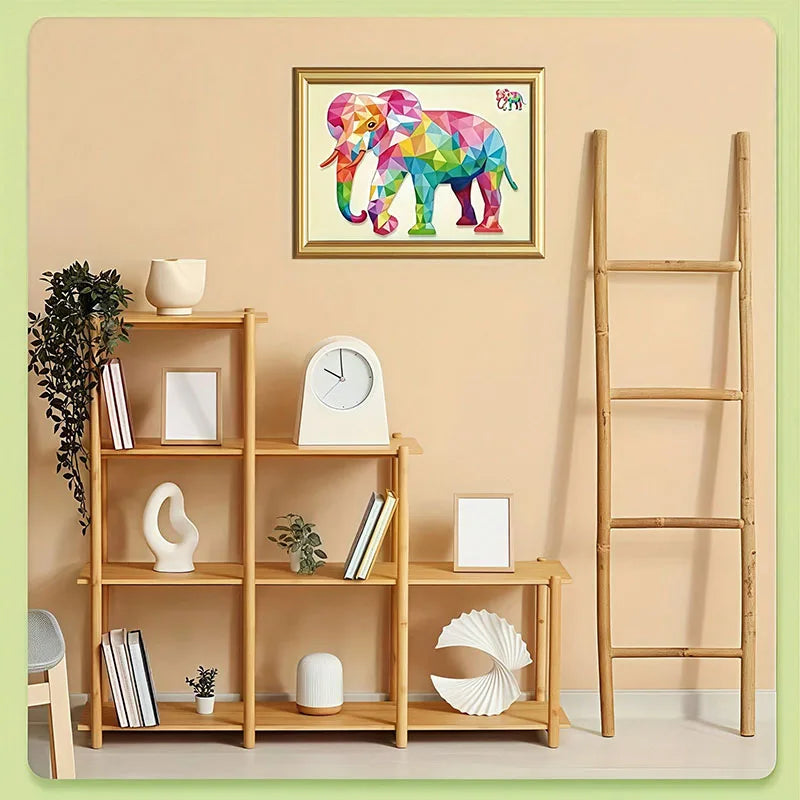 3D Animal Jigsaw Puzzle Stickers DIY Handmade Creative Collage Art Set With Self-Adhesive Paper Back To School Gifts Educational