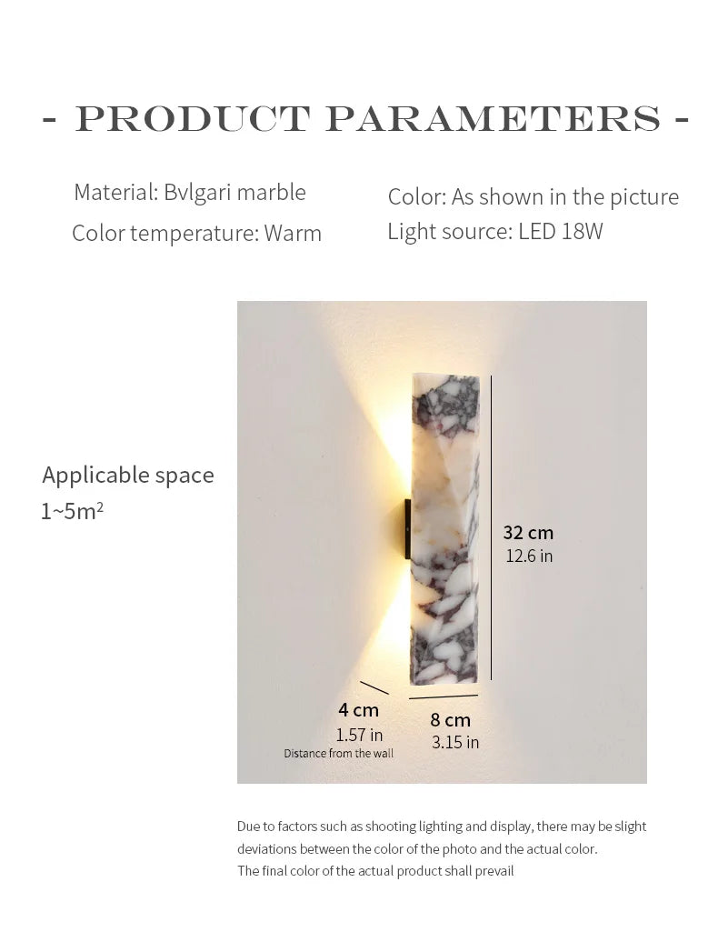 LED Outdoor Stone Wall Light Modern Villa Porch Garden Courtyard Exterior Wall Light Waterproof Garage Door Light
