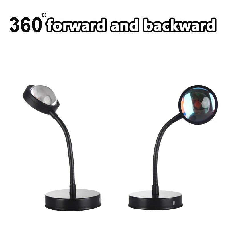 USB 5V Tuya Smart Sunset Lamp Night Light Sunset Projector Smart Life APP Remote Led Lights Room Decoration Photography  Gift