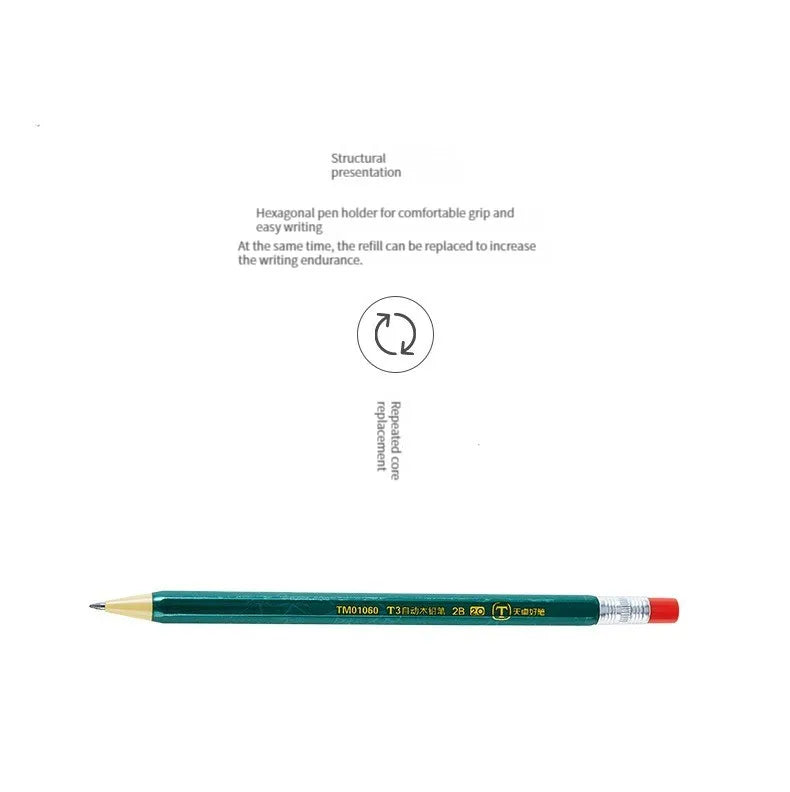 2.0 mm Mechanical Pencils Set 2B Automatic Student Pencils with Sharpener Color Pencil Leads School Pens Kawaii Cute Stationery