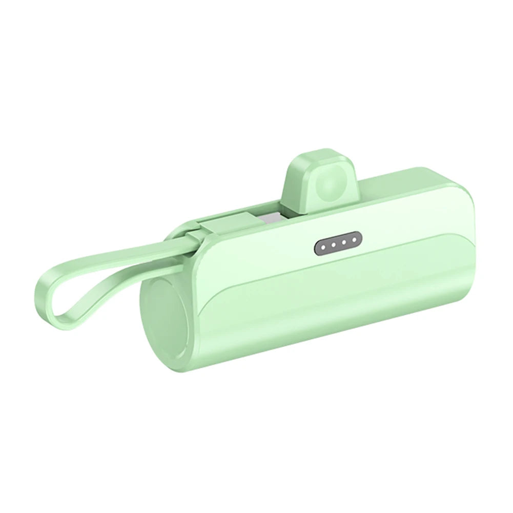 Wireless Power Bank 5000mAh Large Capacity External Battery Pack Portable Charger Plug and Play Convenient for Home Travel