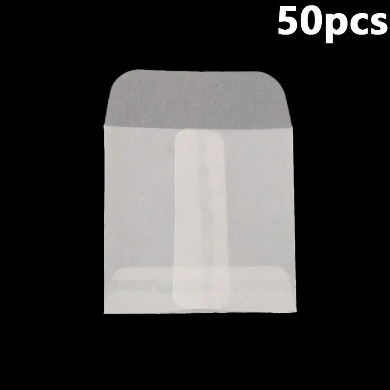 50Pcs/Pack Simple Semi-Transparent Vellum Paper Envelopes Matte Frosted for Postcards Greeting Cards Wedding Invitations