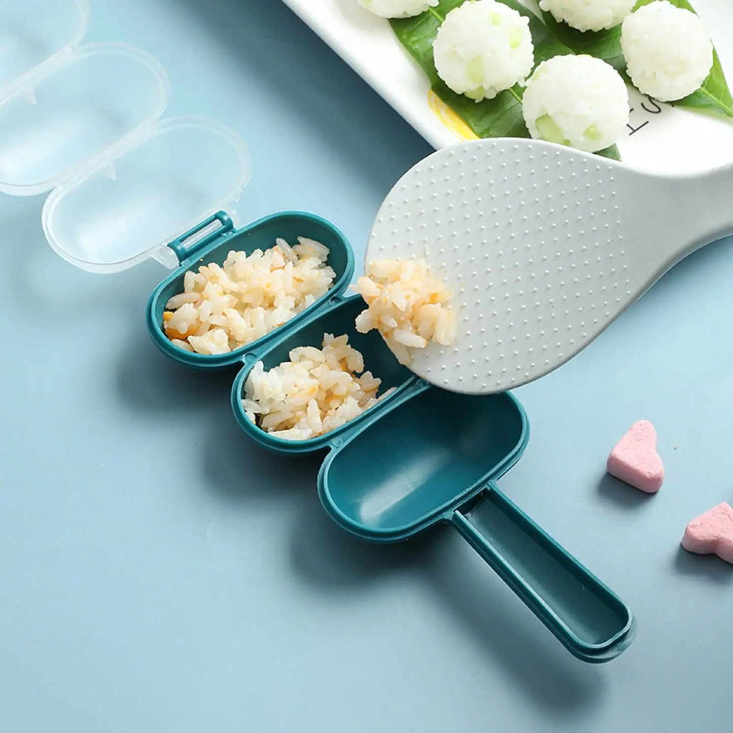 Rice Ball Shaker Portable Sushi Shaking Rice Ball Kitchen Making Meatballs Cooking Accessories for Travel Picnic