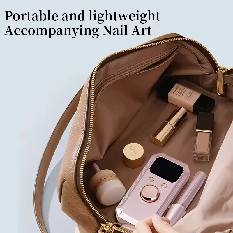 1 Set of Manicure and Pedicure Polishing and Shaping Tools, Electric Nail Grinder Set with USB Rechargeable Battery - 32 Adjusta