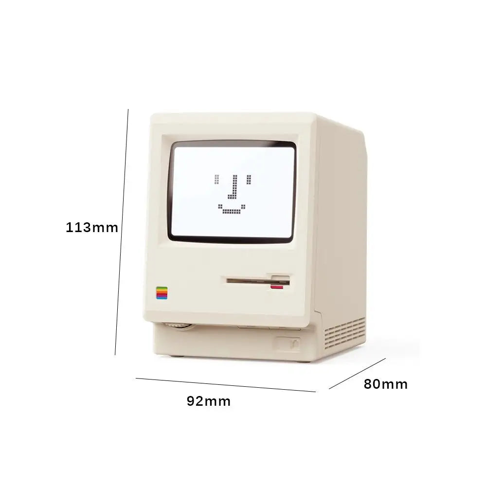 Maclock Retro Clock Creativity Alarm Clock Student Specific Wake Up Artifact Desktop Decor Computer Keyboard Accessories Gift