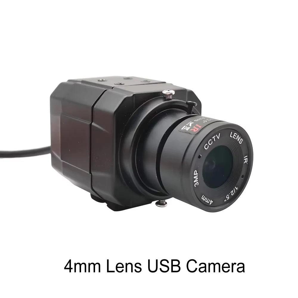 Full HD 4K 8MP 30fps USB Mini Metal Box Webcam UVC OTG PC 2K 4MP 5-50mm Varifocal Lens Usb Video Camera For Live Teaching
