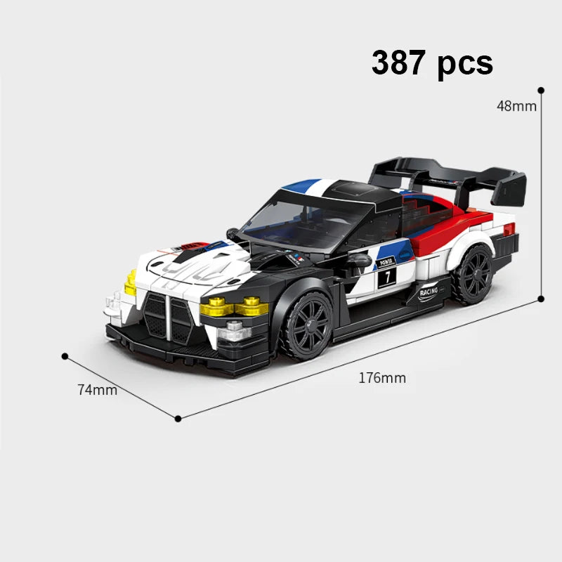 City Technical Vehicle Speed  Racing Car Building Blocks Courses Rennen гонки Carreras Moc DIY Model Brick Toys