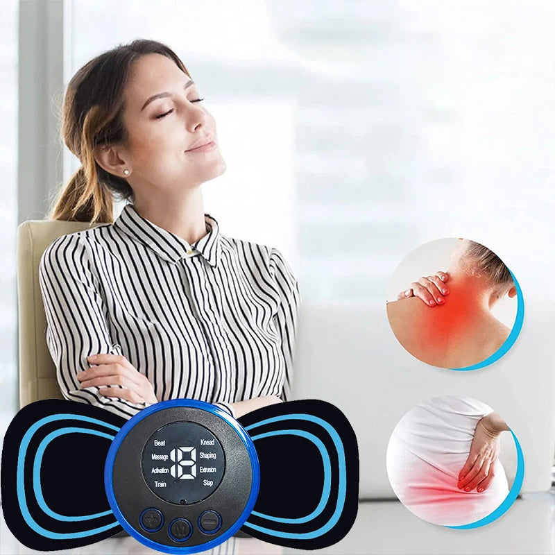 Portable Massage Foot Pad Massage Patch Massage Pen Cervical Neck and Back Full Body Massage Combination Set