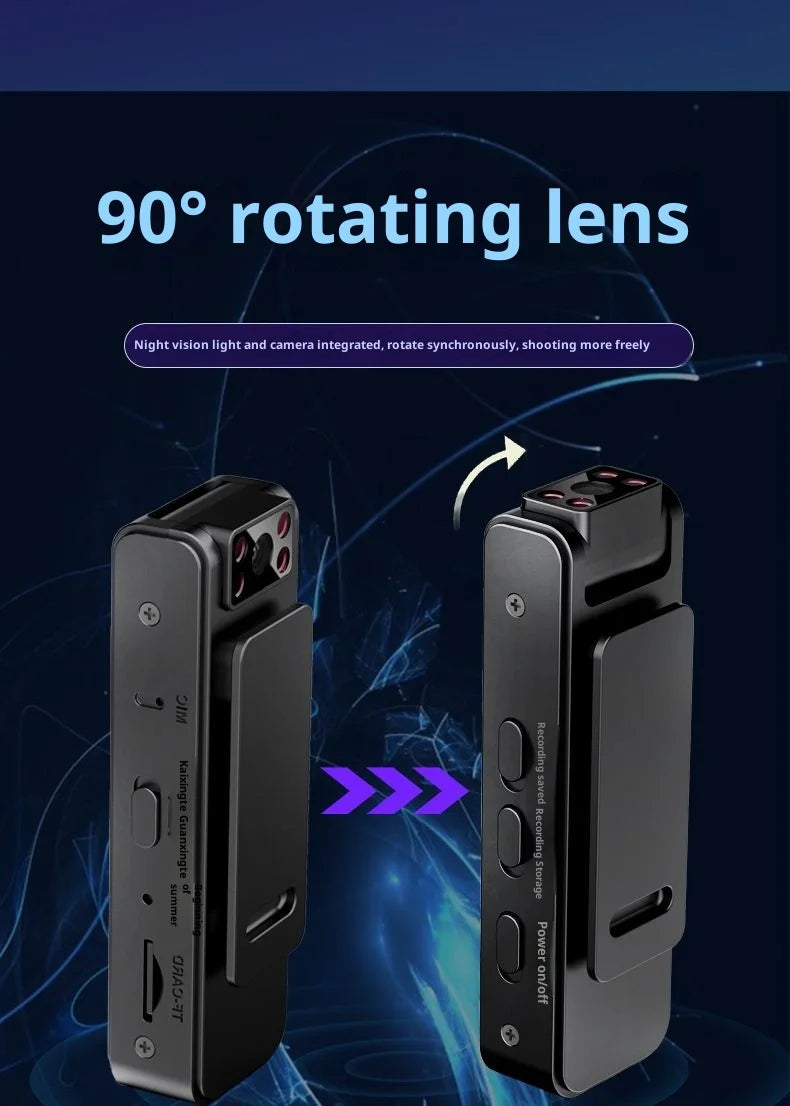 1080P Body Mini Camera Portable  Miniature Camcorder Small Digital Video Recorder Police Infrared Night Vision BodyCam