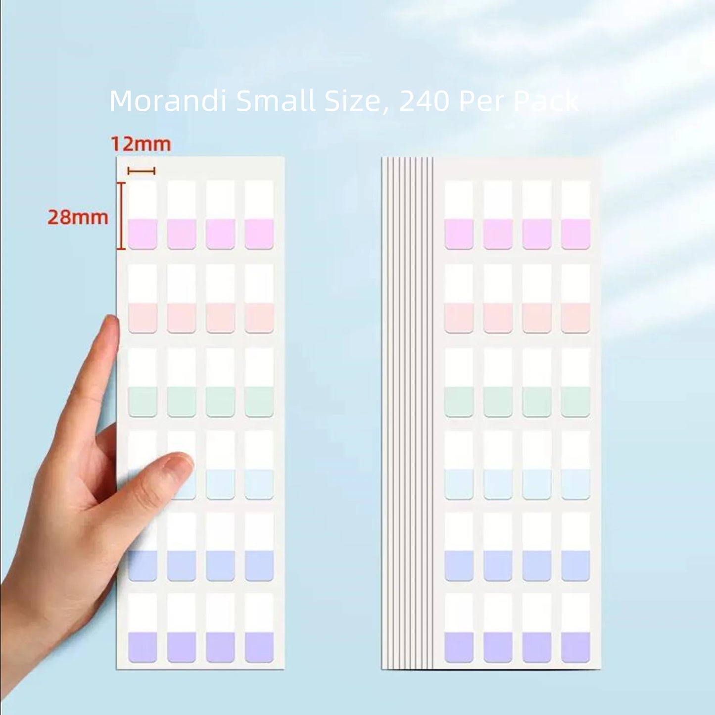 Writable and Removable Index TabsLabel StickersLoose-leaf NotebookBook ClassificatioSmall Strip MarkersnSticky Notes Tabs