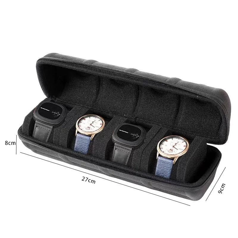 EVA Watch Storage Box Organizer for Wristwatches Smart Accessories Watches Data Cable Storage Zippered Bag Portable Travel Case
