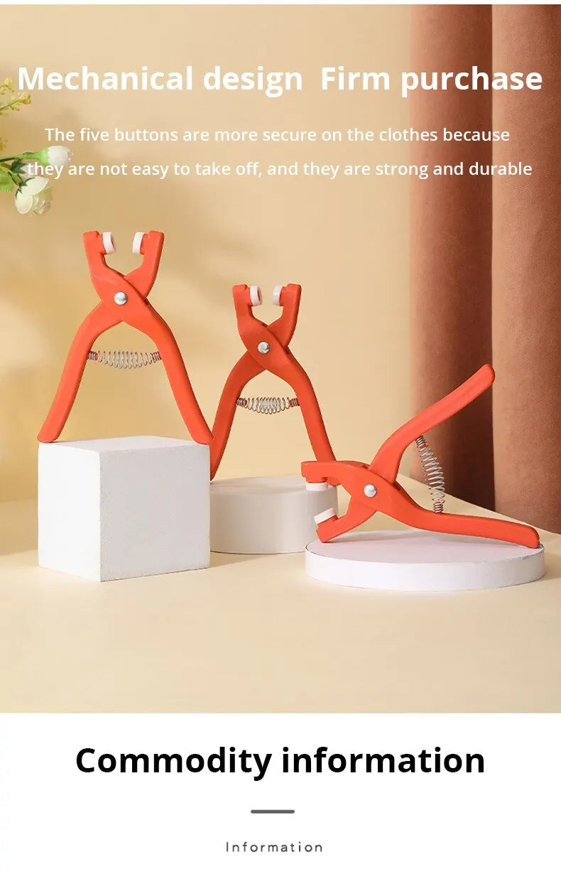 Snap Button Kit,Sets Metal Snap Buttons with Fastener Pliers Press Tool and Box, Rust Proof DIY Press Studs Button Fix Tool