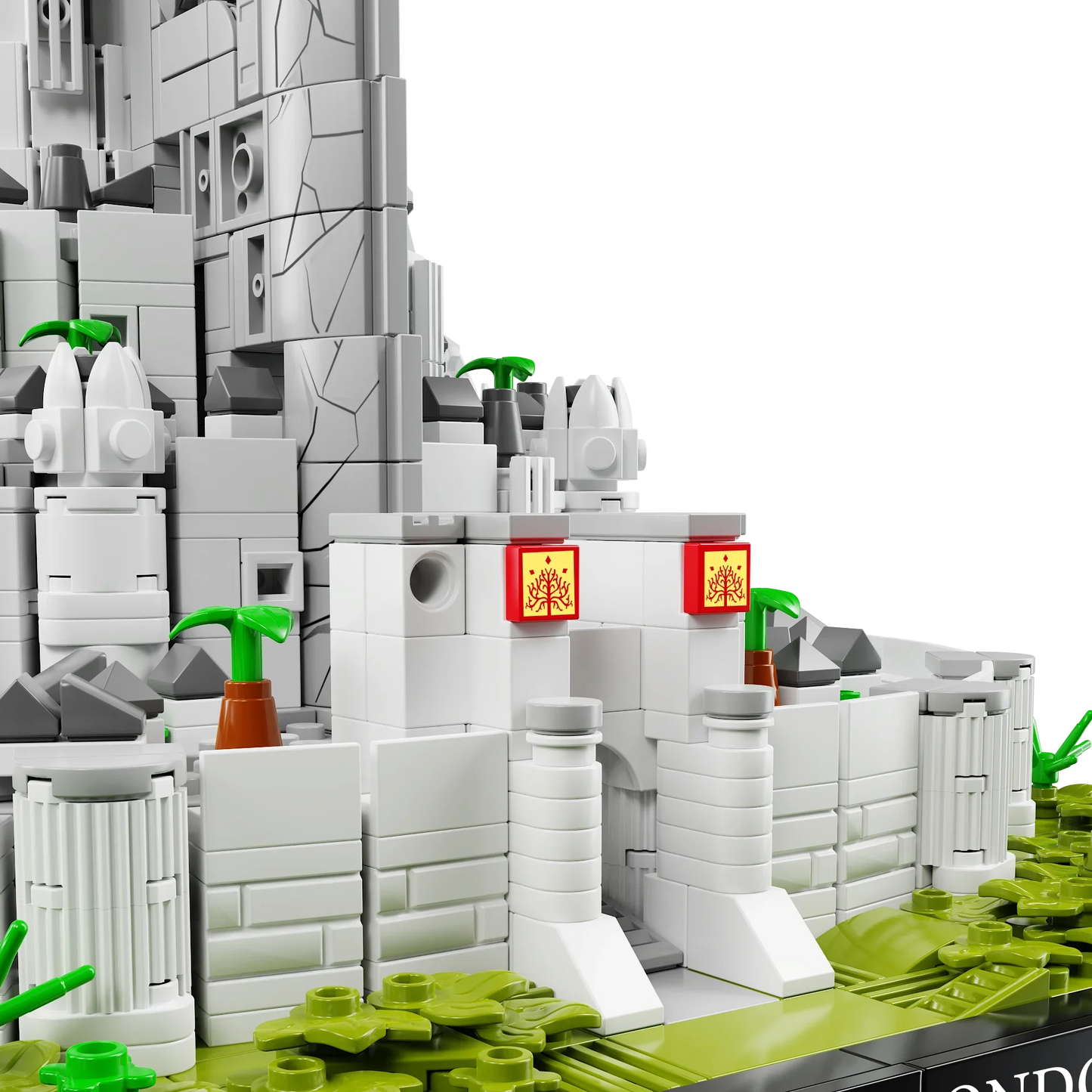 MOC The Rings Minas White City Tirith Street View Architecture Model Building Block Movie Scene Puzzle Toys Gifts 2211PCS