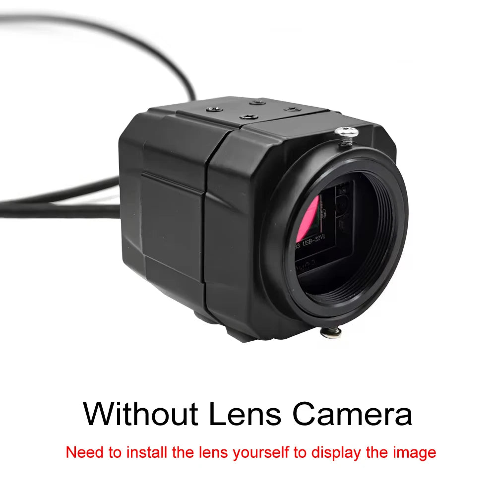 Full HD 4K 8MP 30fps USB Mini Metal Box Webcam UVC OTG PC 2K 4MP 5-50mm Varifocal Lens Usb Video Camera For Live Teaching