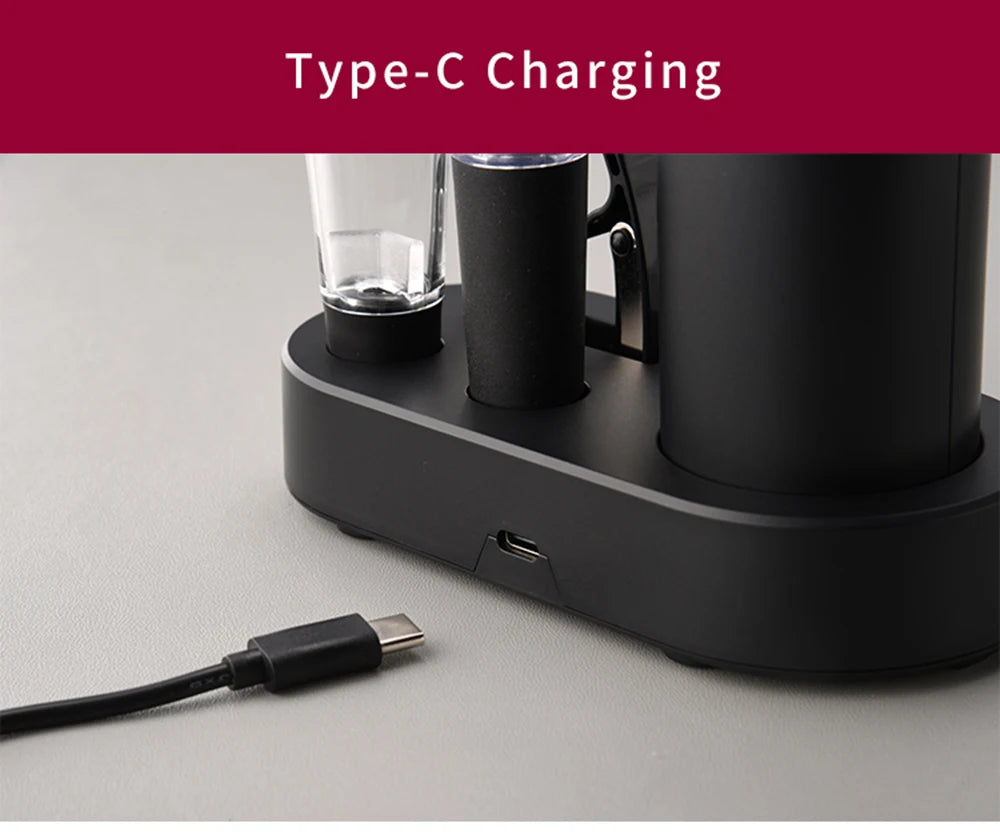 Electric Wine Opener USB Rechargeable Automatic Large Battery Powered Effortless Bottle Opener For Kitchen BarTools Party Gift