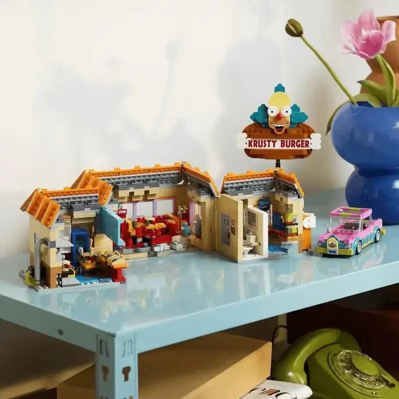 New 1635Pcs Compatible 10352 DIY Krusty Burger Building Block MOC Toys Loved By Adults Children Christmas Birthday Gifts