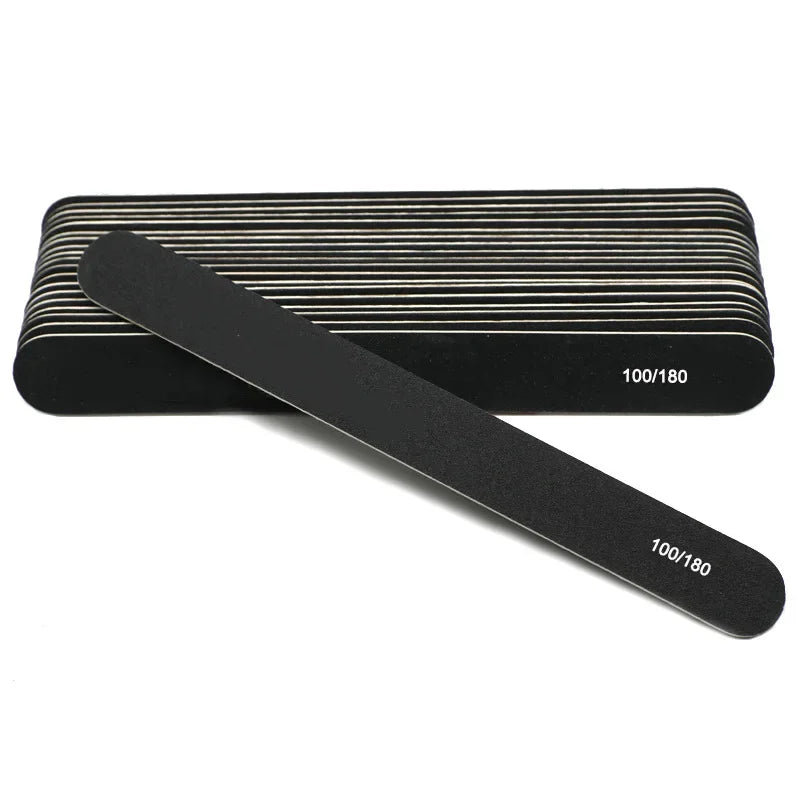 100/180 Grit Nail File Nail Buffer, Emery Boards for Nails, Nails Buffer and Shine Kit, for Poly Nails Extension Gel