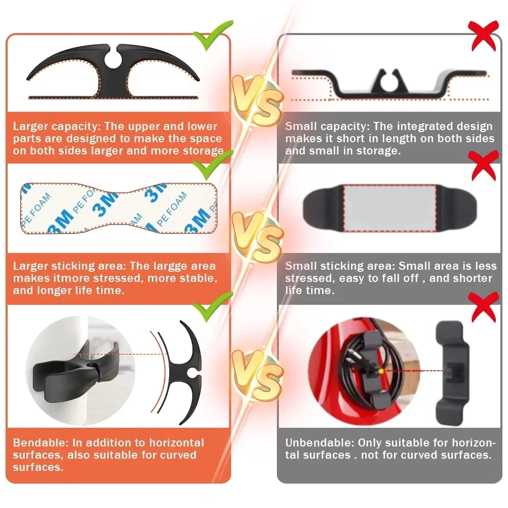 MAOYYE 6pcs/4pcs Cable Winder Cable Clip Holder Cable Organizer Easy To Install Multi-function Suitable For Kitchen Appliances