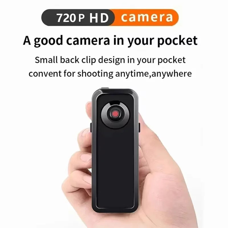For Home and OfficeHD Mini DV Camera Body Camcorder Mount Portable Video Record Nanny Security Cam Small Sports Car DVR Webcam