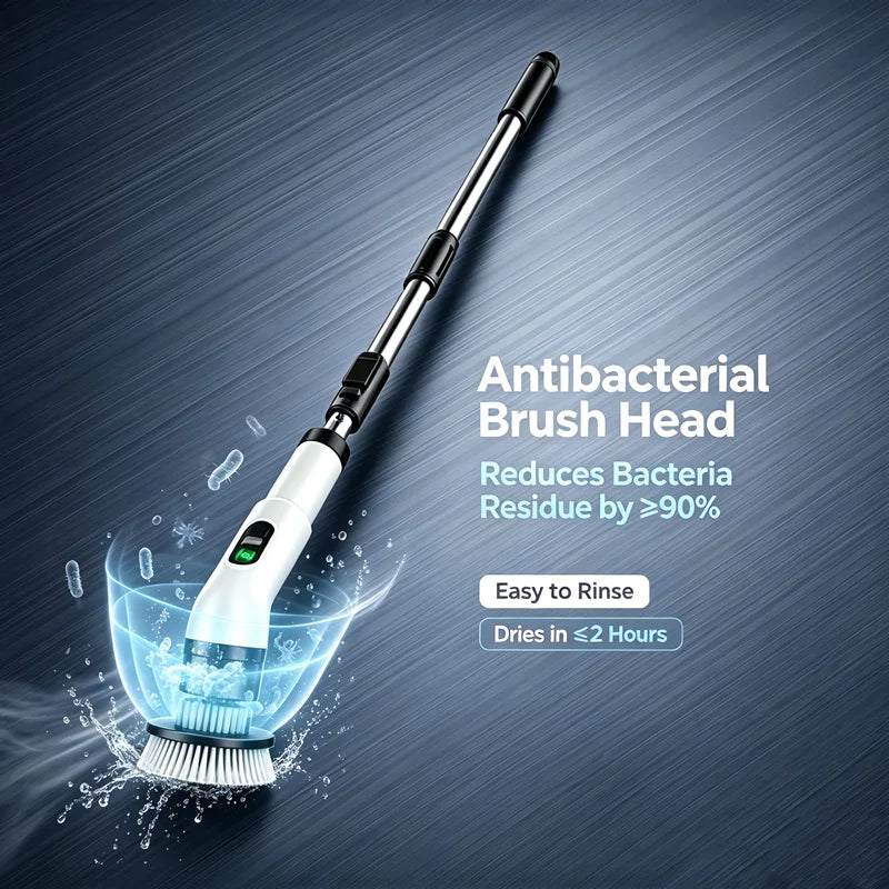 Cordless Household Spin Scrubber Kitchen Gadgets Hair Brushes Bathroom Broom Toilet  Multipurpose Cleaning Brush  Electric Mops